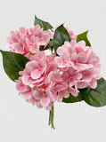 Real Touch Hydrangea Stem, Lifelike Faux Hydrangea Cluster - Pink (extra)