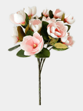 Real Touch Magnolia Stem 30", 3-Head Luxury Faux Magnolia - Pink (extra)