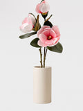 Real Touch Magnolia Stem 30", 3-Head Luxury Faux Magnolia - Pink (extra)