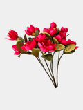 Real Touch Magnolia Stem 30", 3-Head Luxury Faux Magnolia - Red (extra)