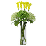 Tall Calla Lily Hydrangea Real Touch Flower Arrangement