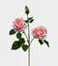 Real Touch Two Head Artificial Rose Stem - Pink