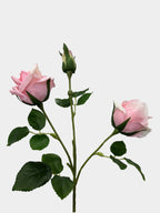 Real Touch Two Head Artificial Rose Stem - Pink (extra)