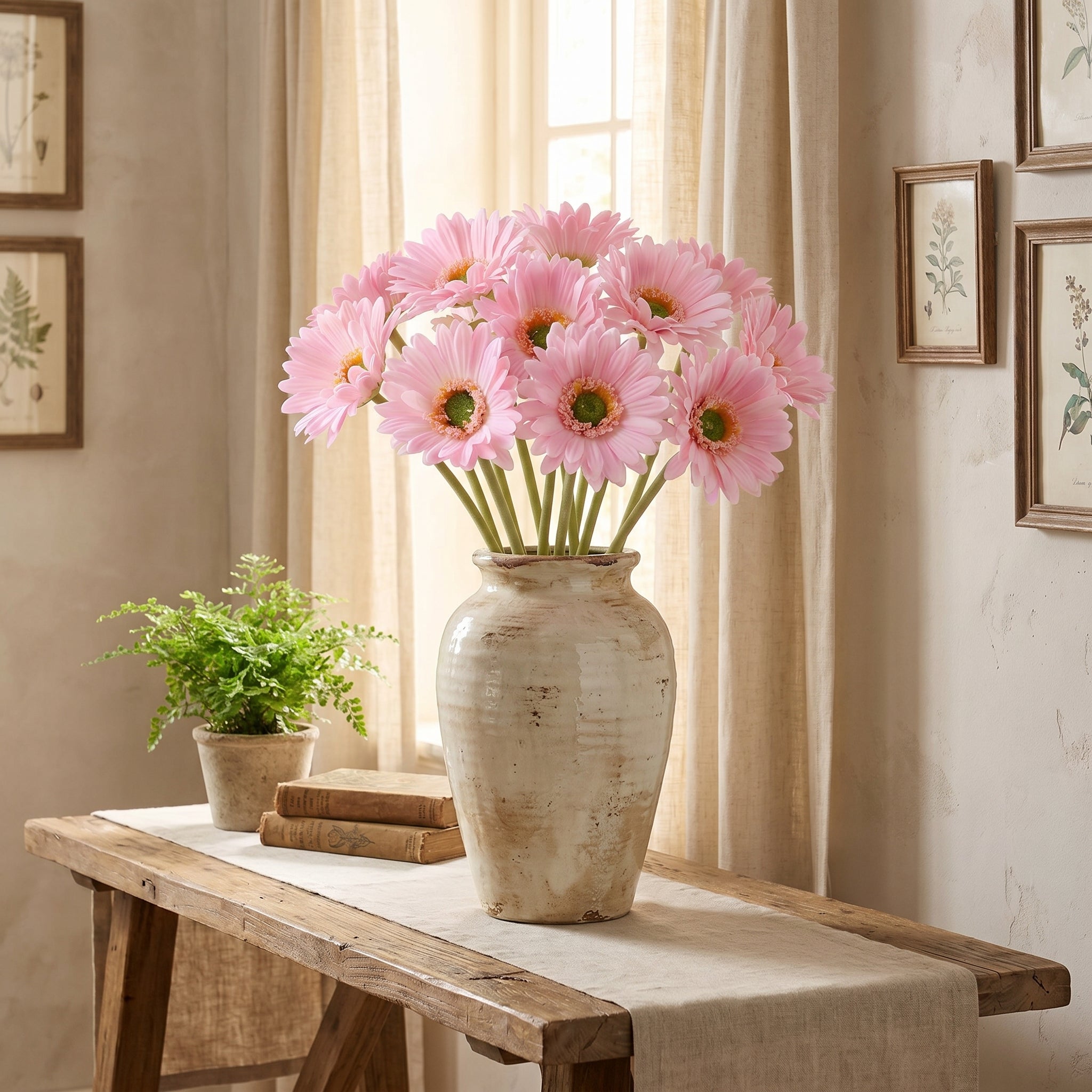 Gerbera Daisy Bouquet (Studio Edit) - 45367008657705_Real_Touch_Gerbera_Daisy_Bouquet_-_Pink_detail