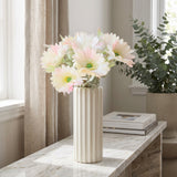 Gerbera Daisy Bouquet (Studio Edit) - 45367010132265_Real_Touch_Gerbera_Daisy_Bouquet_-_White_Pink_detail