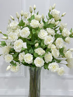 35" Tall Exclusive Large French Real Touch White Lisianthus Centerpiece- XXLarge Flower Arrangement for Foyer Table - Flovery