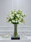 35" Tall Exclusive Large French Real Touch White Lisianthus Centerpiece- XXLarge Flower Arrangement for Foyer Table - Flovery