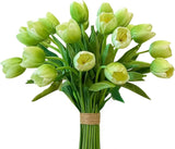 20-in Real Touch Tulip Stems, Set of 6 - Green