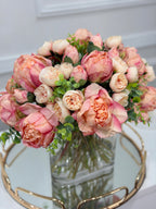 Pink Premium Finest Artificial Peony Arrangement - Flovery