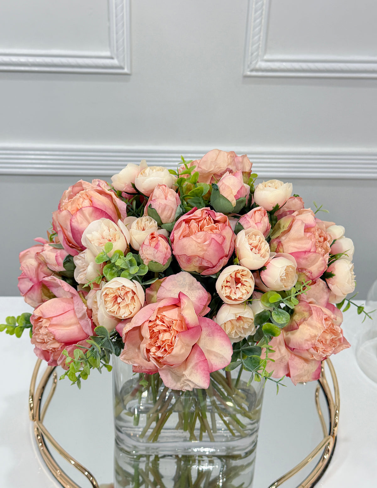 Pink Premium Finest Artificial Peony Arrangement - Flovery