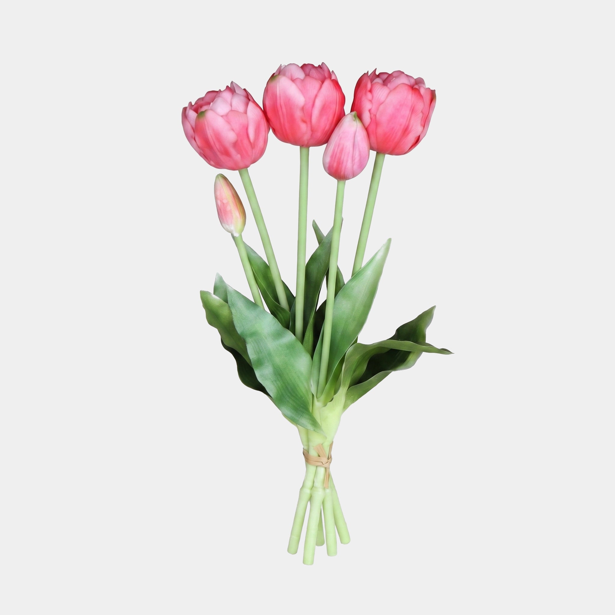 5 Peony & Tulip Bundle - Deep Pink (Side View) Main image