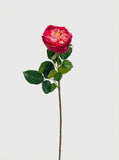 Real Touch Garden Rose Single Stem - Hot Pink