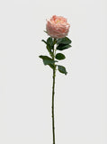 Real Touch Garden Rose Single Stem - Soft Pink