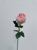 Real Touch Garden Rose Single Stem - Soft Pink