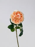 Real Touch Garden Rose Single Stem - Peach Blush