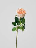 Real Touch Garden Rose Single Stem - Peach Blush