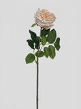 Real Touch Garden Rose Single Stem - Champagne Ivory