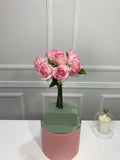 7-Stem Real Touch Garden Rose Bouquet - Blush Pink