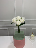 7-Stem Real Touch Garden Rose Bouquet - White