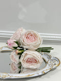 3-Stem Real Touch Garden Rose Bouquet - Blush Pink