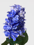Real Touch Pointy Hydrangea Single Stem - Blue (edited)