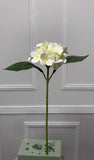 Small Real Touch Hydrangea Single Stem - White