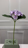 Small Real Touch Hydrangea Single Stem - Light Purple