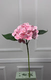 Small Real Touch Hydrangea Single Stem - Light Pink