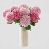 Large Premium Silk Hydrangea Single Stem - Marble Vase (edited)