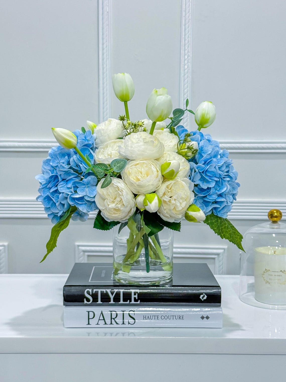 French Country Hydrangea Peony Arrangement - Flovery
