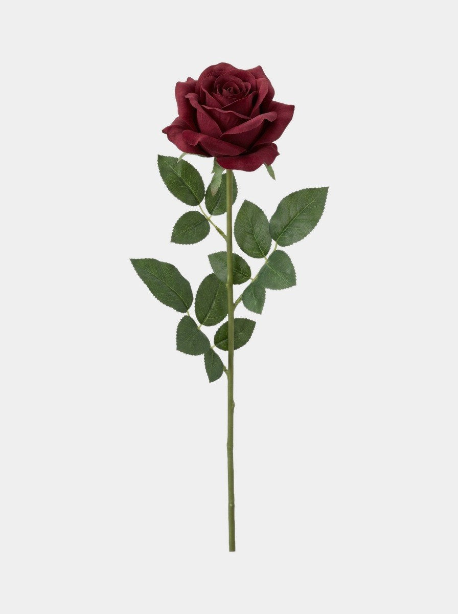 7 Real Touch Rose Bundle - Burgundy Main image