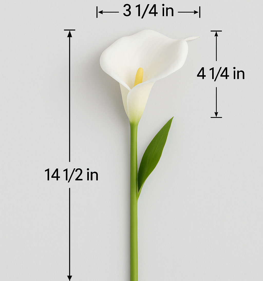 10 Stems of Real Touch Calla Lily Bouquet