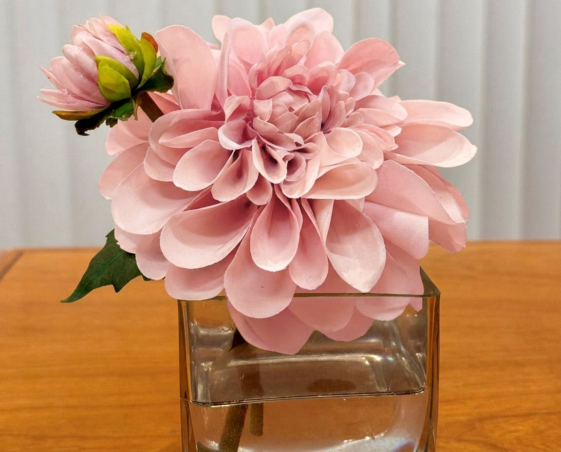 Real Touch Dahlia Arrangement, Light Pink