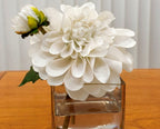 Real Touch Dahlia Arrangement, White