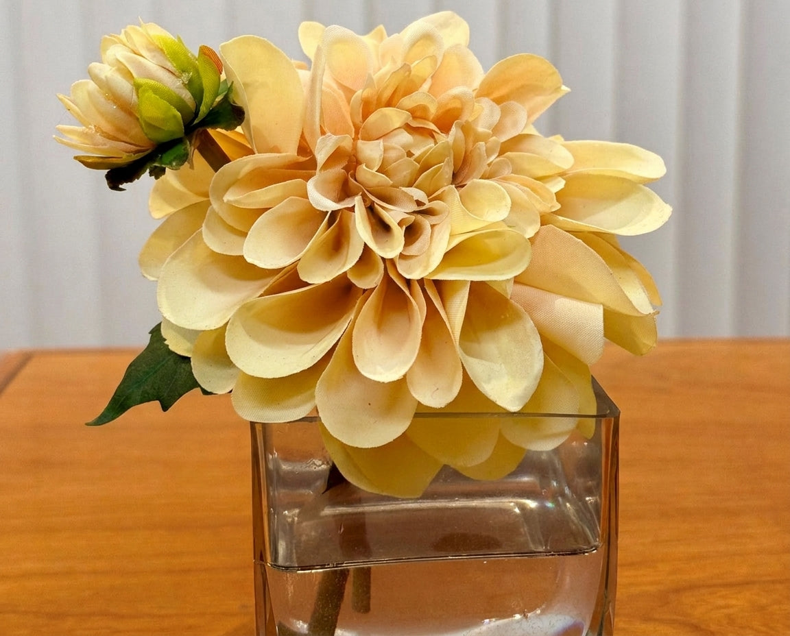 Real Touch Dahlia Arrangement, Yellow