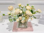 High Quality Artificial Ranunculus Arrangement in Vase - Flovery