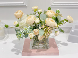 High Quality Artificial Ranunculus Arrangement in Vase