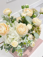 High Quality Artificial Ranunculus Arrangement in Vase - Flovery