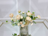 High Quality Artificial Ranunculus Arrangement in Vase