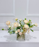 High Quality Artificial Ranunculus Arrangement in Vase