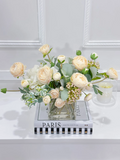 High Quality Artificial Ranunculus Arrangement in Vase