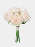 5 Stems Peony Bouquet - Cream - Studio