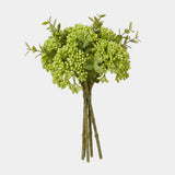 Pink Oat Berry Fruit Stems | Artificial Floral Filler - Green