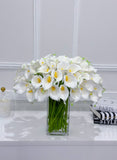 60 Tall White Real Touch Calla Lilies Arrangement