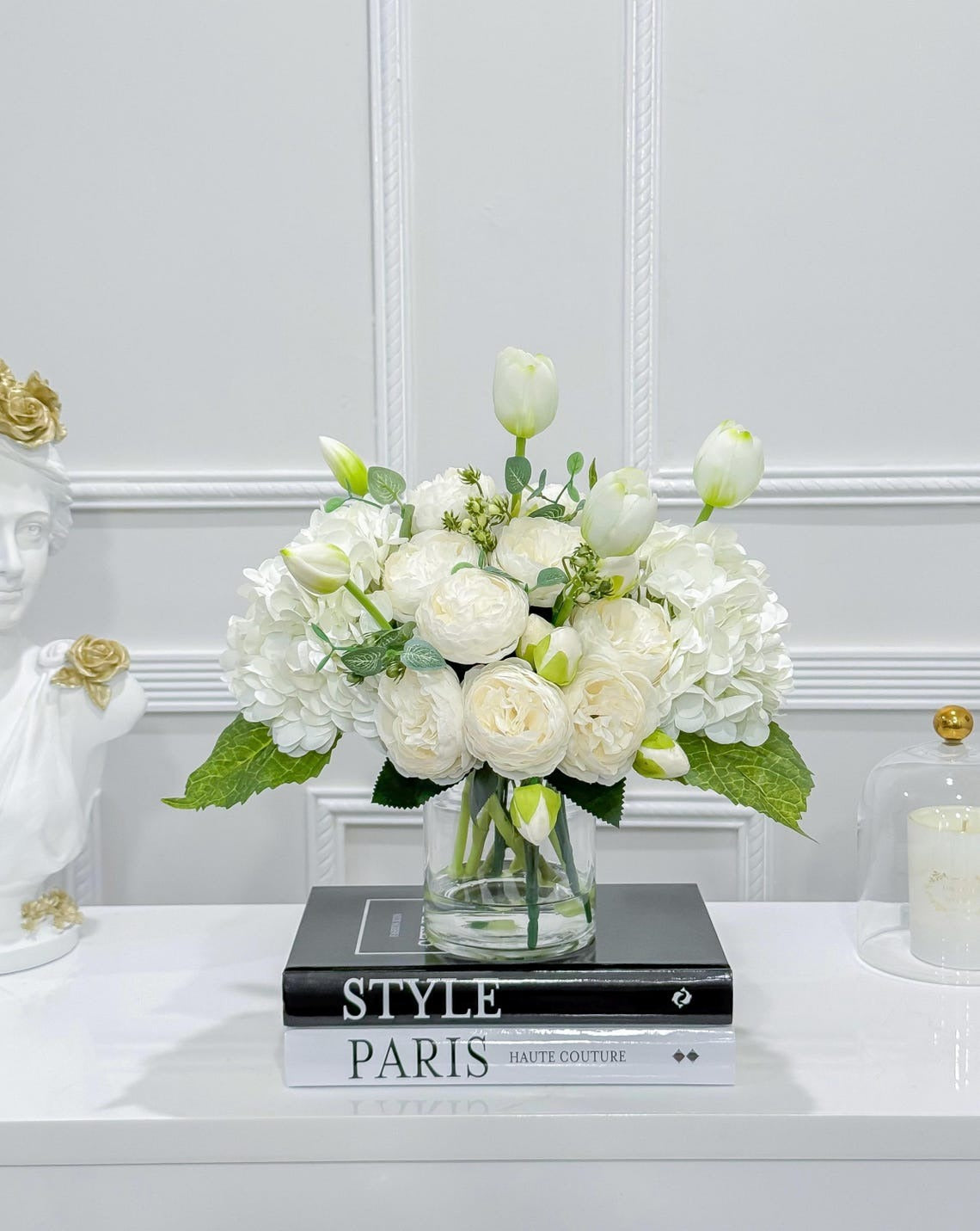 French Country Hydrangea Peony Arrangement - Flovery