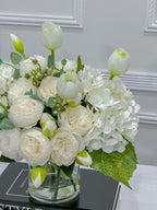 French Country Hydrangea Peony Arrangement - Flovery