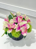 Real Touch Purple Orchid Arrangement - Flovery
