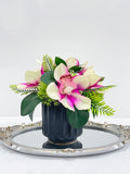 Real Touch Purple Orchid Arrangement - Flovery