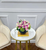 Real Touch Purple Orchid Arrangement - Flovery