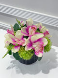 Real Touch Purple Orchid Arrangement - Flovery